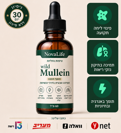 Mullein - מנקה ליחה תקועה ומחזיר נשימה קלה בתוך 7 ימים בלבד!