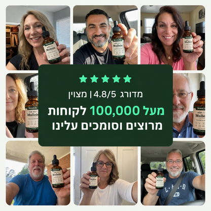 Mullein - מנקה ליחה תקועה ומחזיר נשימה קלה בתוך 7 ימים בלבד!